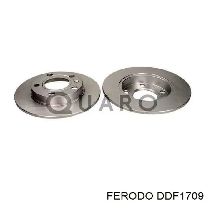 DDF1709 Ferodo диск гальмівний задній