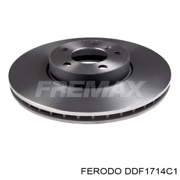 Диск переднього гальма Ferodo DDF1714C1 ціна, від 98.08 USD