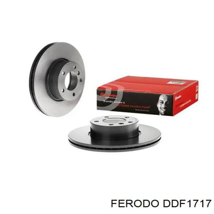 DDF1717 Ferodo диск гальмівний передній