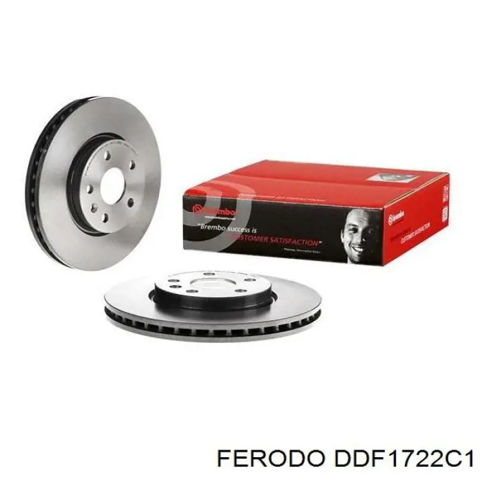 Диск гальмівний передній Ferodo DDF1722C1