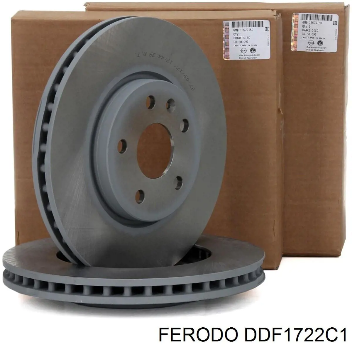 Гальмівні диски передні DDF1722C1 Ferodo