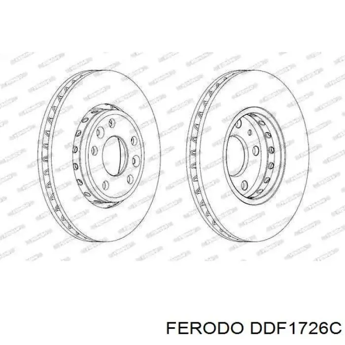 Купити DDF1726C Ferodo Ротор гальмівний