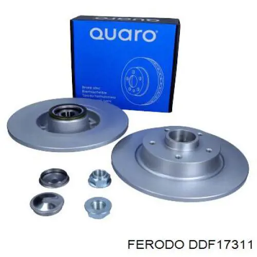 Купити DDF17311 Ferodo Диск заднього гальма