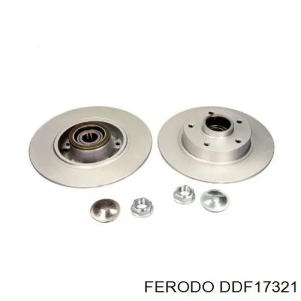 Купити DDF17321 Ferodo Диск заднього гальма