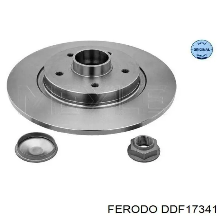 Купити DDF17341 Ferodo Диск заднього гальма