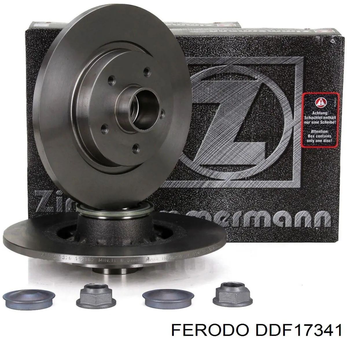 Купити DDF17341 Ferodo Диск заднього гальма