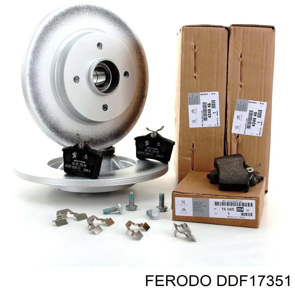 Гальмівні диски DDF17351 Ferodo