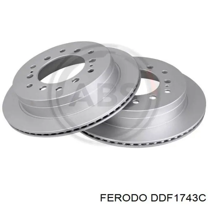 Гальмівні диски DDF1743C Ferodo