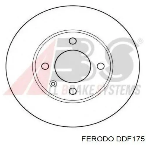 DDF175 Ferodo диск гальмівний передній