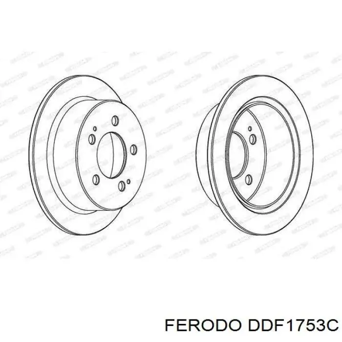 DDF1753C Ferodo Дискові гальма