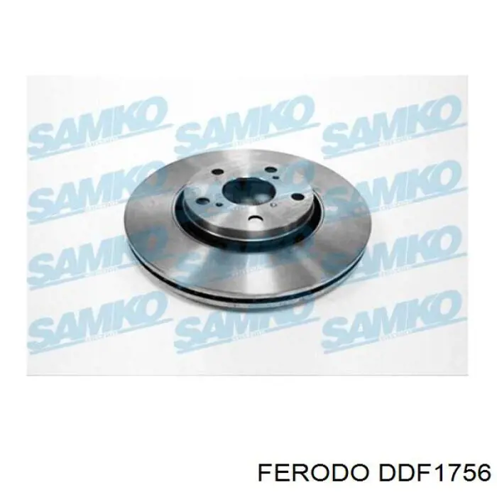 Диск гальмівний передній Ferodo DDF1756
