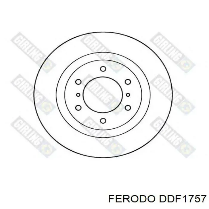 Купити DDF1757 Ferodo Ротор гальмівний