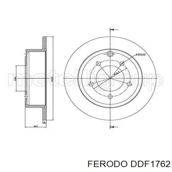 Гальмівні диски DDF1762 Ferodo