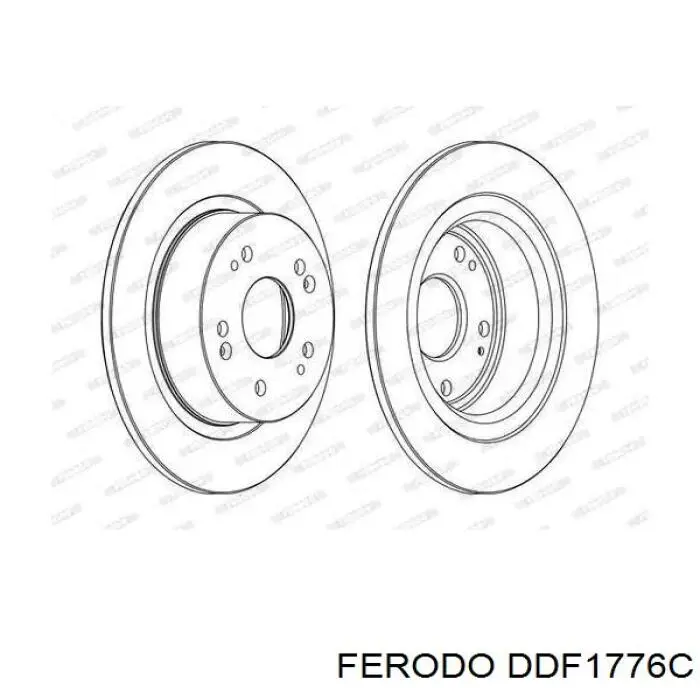DDF1776C Ferodo Дискові гальма