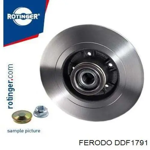 Диск гальмівний задній Ferodo DDF1791