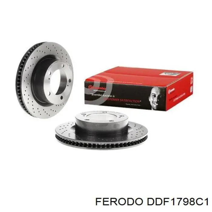 Гальмівні диски передні DDF1798C1 Ferodo