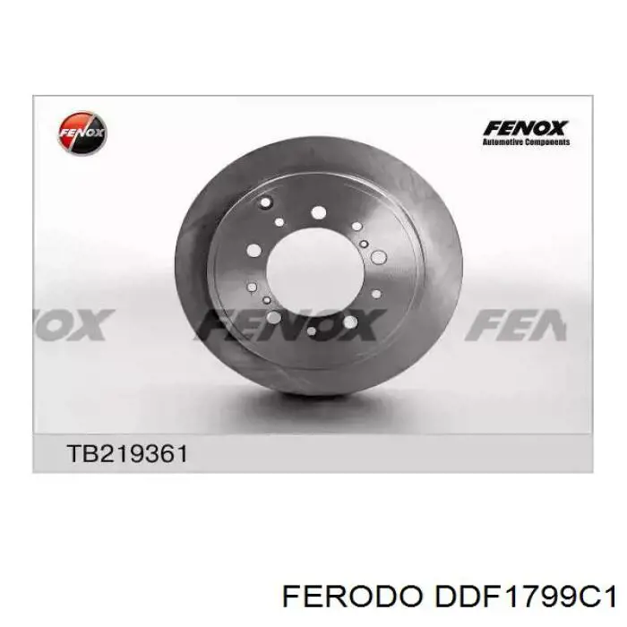 DDF1799C1 Ferodo Дискові гальма