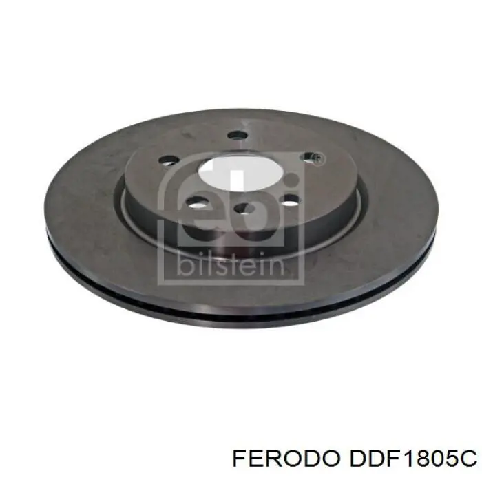 DDF1805C Ferodo диск гальмівний задній
