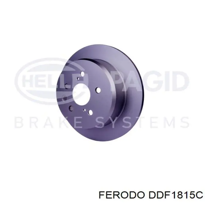 Купити DDF1815C Ferodo Диск заднього гальма