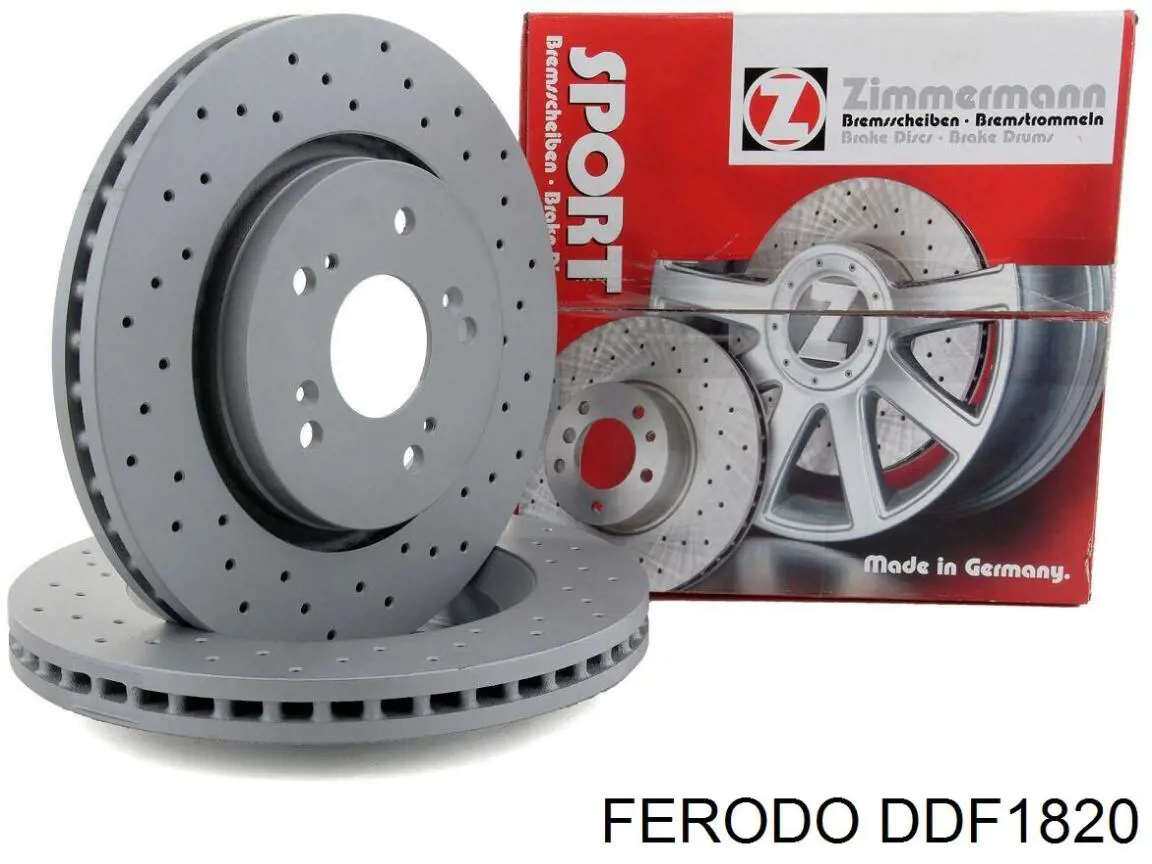 DDF1820 Ferodo диск гальмівний передній