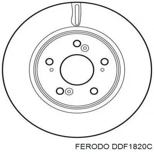 Гальмівні диски передні DDF1820C Ferodo