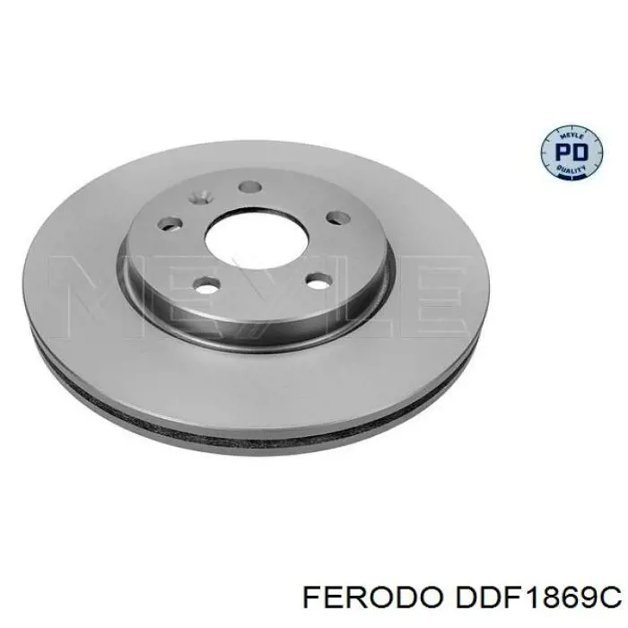 DDF1869C Ferodo Гальмо дискове переднє