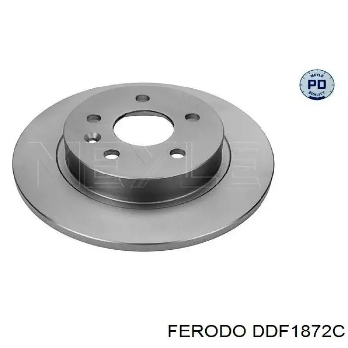 DDF1872C Ferodo диск гальмівний задній