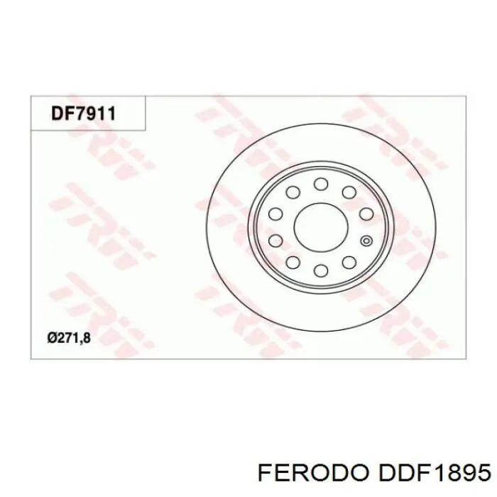 Задні дискові гальма Ferodo DDF1895 ціна, від 33.77 USD