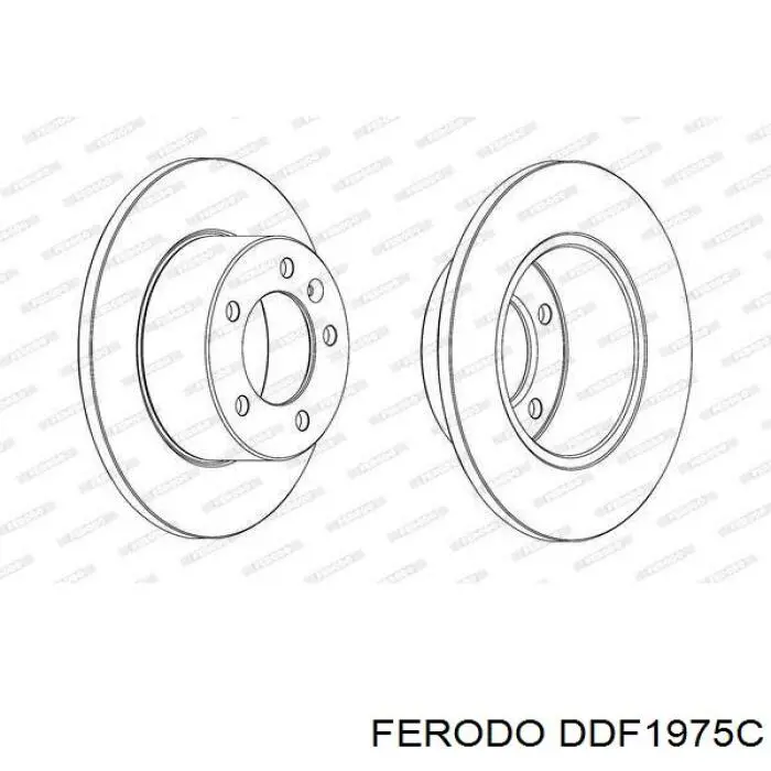 Задні дискові гальма Ferodo DDF1975C ціна, від 49.58 USD