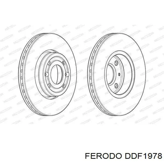 Купити DDF1978 Ferodo Ротор гальмівний