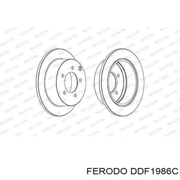 DDF1986C Ferodo Дискові гальма