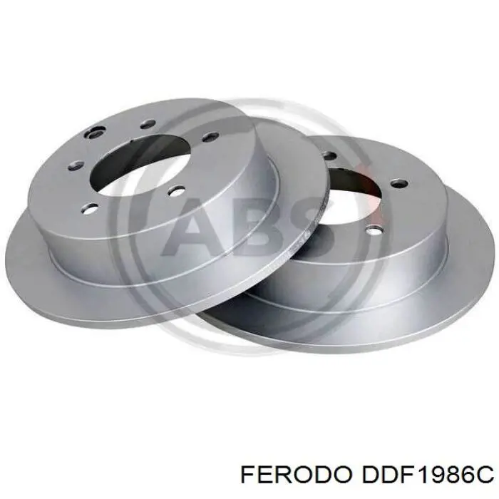 Купити DDF1986C Ferodo Диск заднього гальма