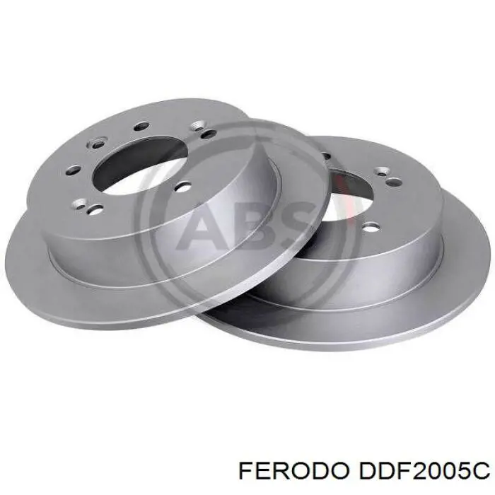 DDF2005C Ferodo диск гальмівний задній