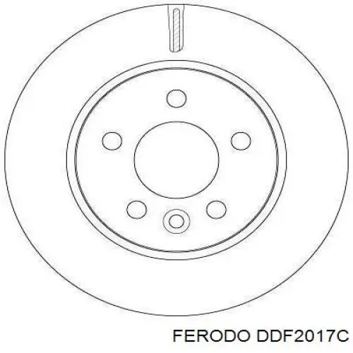 Гальмівні диски передні DDF2017C Ferodo