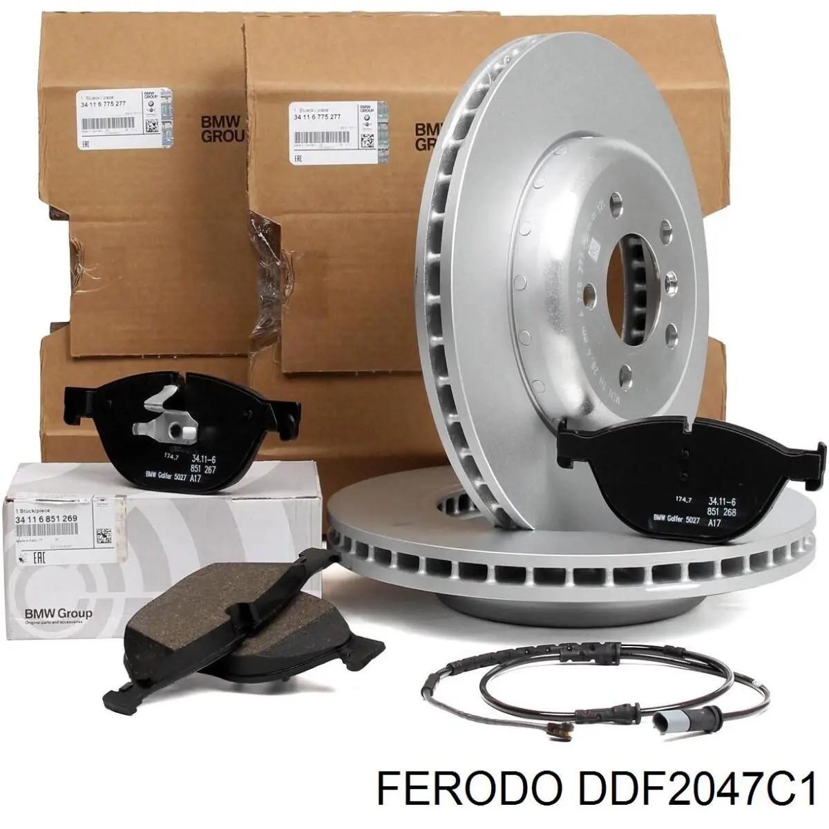 Гальмівні диски передні DDF2047C1 Ferodo