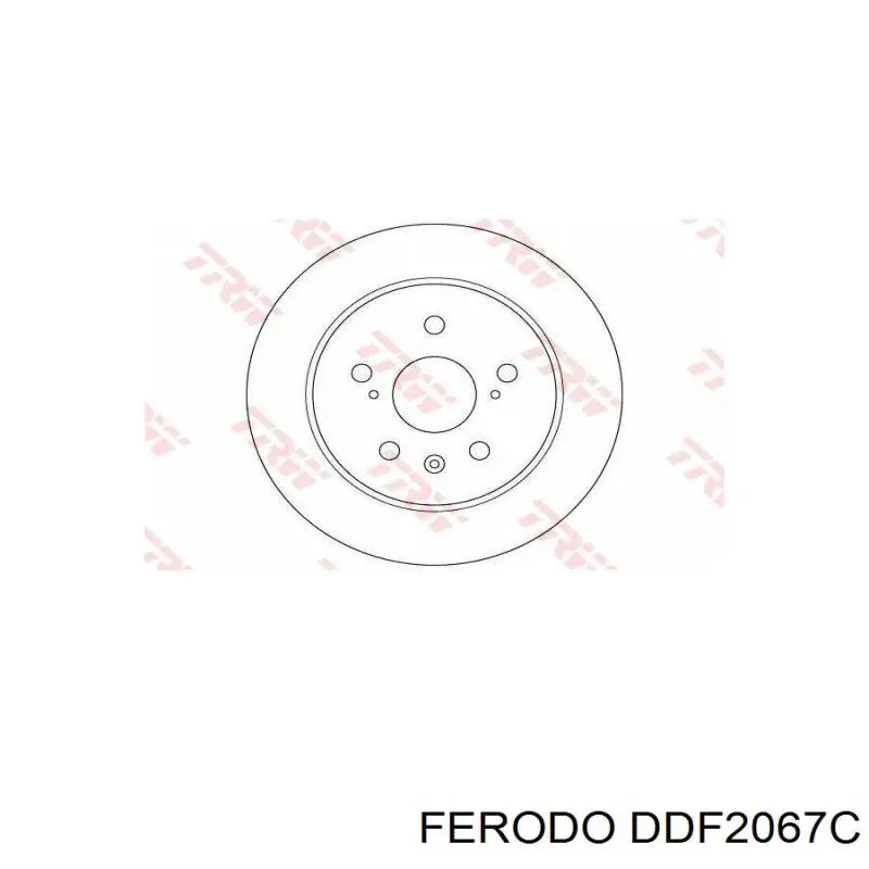 Диск гальмівний задній Ferodo DDF2067C