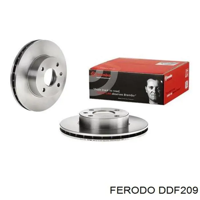 DDF209 Ferodo диск гальмівний передній