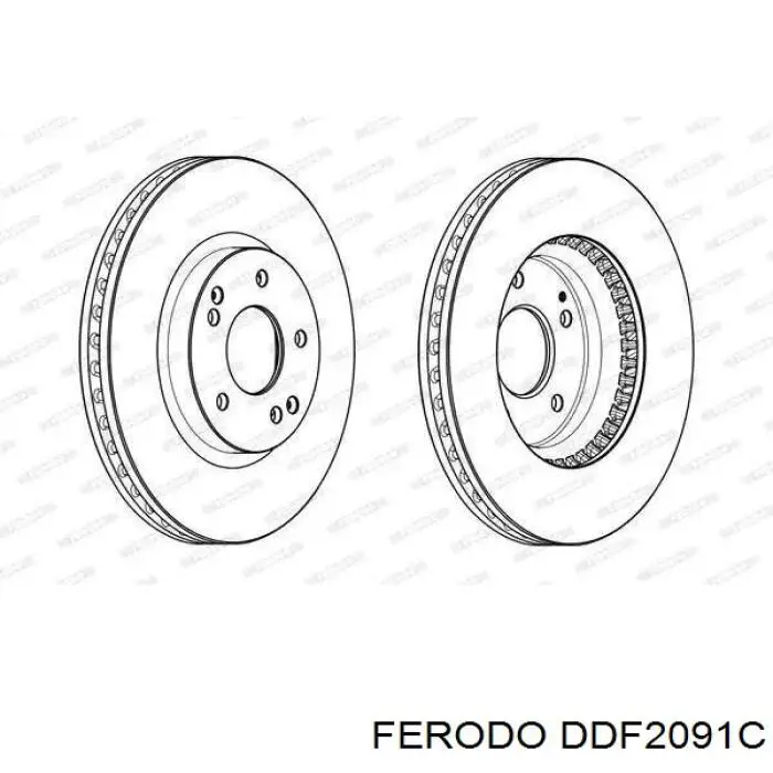 Купити DDF2091C Ferodo Ротор гальмівний