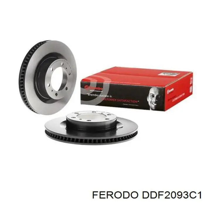 Диск гальмівний передній Ferodo DDF2093C1