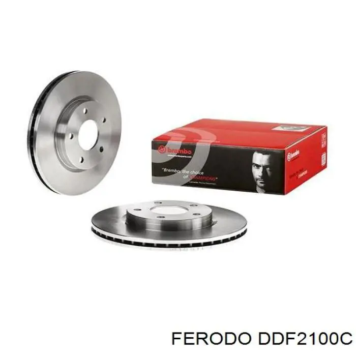 Диск гальмівний передній Ferodo DDF2100C