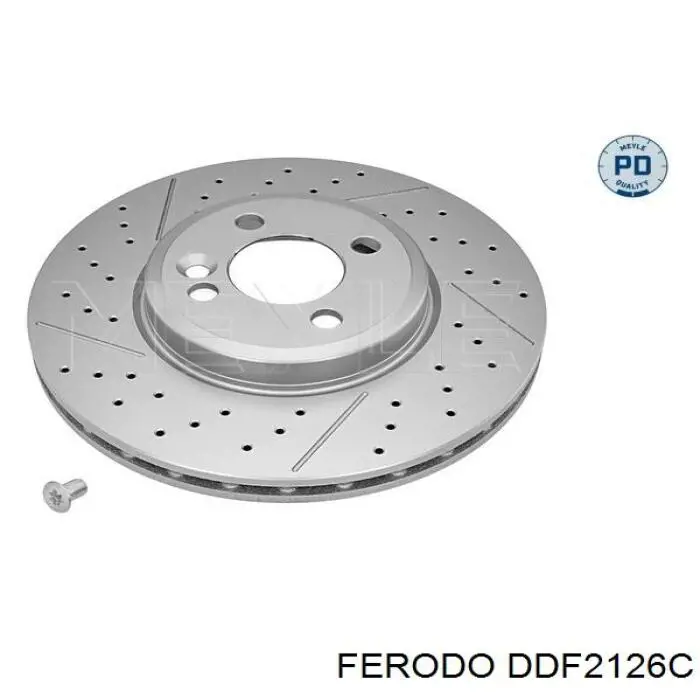 Диск переднього гальма Ferodo DDF2126C ціна, від 68.20 USD