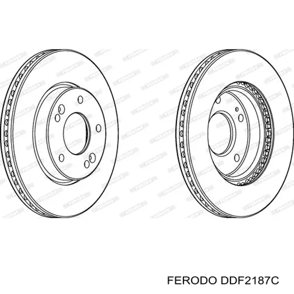 Купити DDF2187C Ferodo Ротор гальмівний