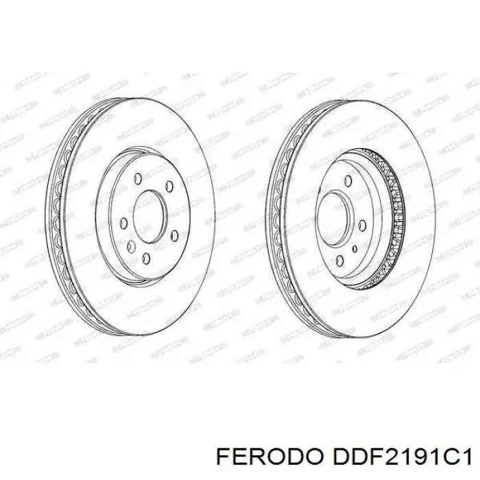 Купити DDF2191C1 Ferodo Ротор гальмівний