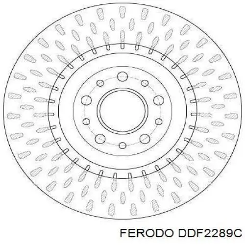 Гальмівні диски передні DDF2289C Ferodo