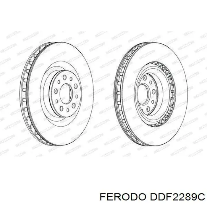 DDF2289C Ferodo Гальмо дискове переднє