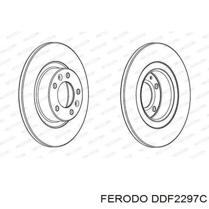 DDF2297C Ferodo Дискові гальма
