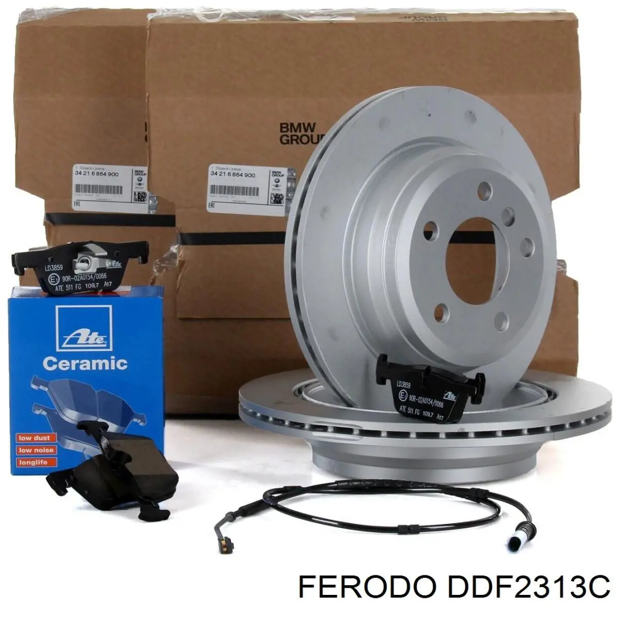 Диск гальмівний задній Ferodo DDF2313C