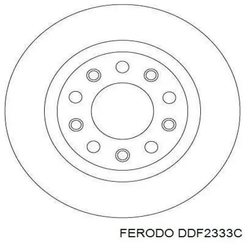 DDF2333C Ferodo диск гальмівний задній