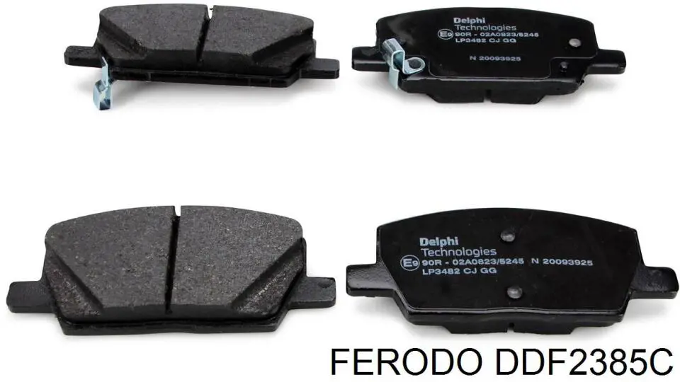 Гальмівні диски передні DDF2385C Ferodo