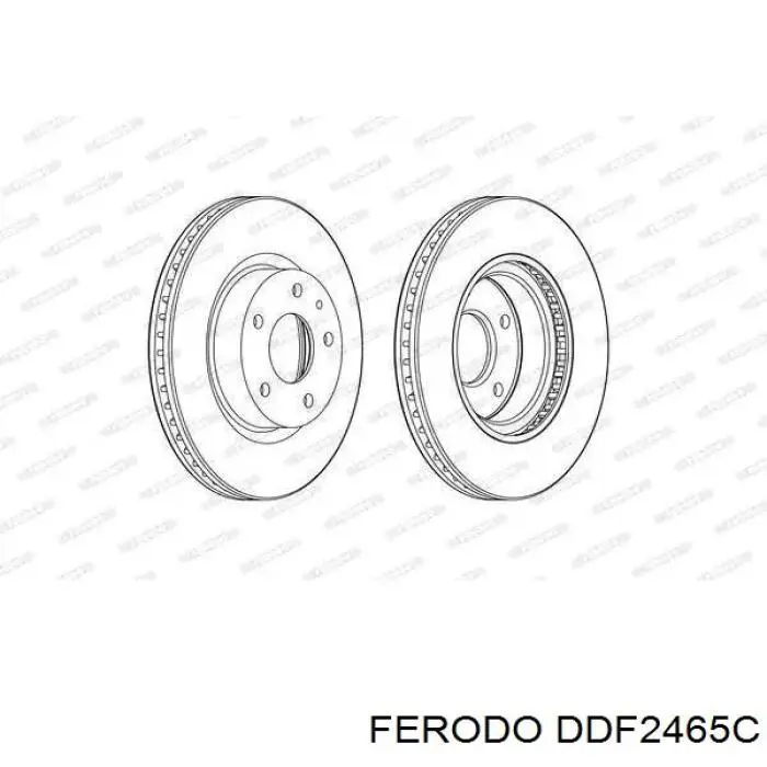 Диск переднього гальма Ferodo DDF2465C ціна, від 65.03 USD